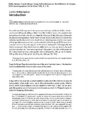 Using online dictionaries. Introduction