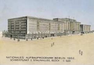 Ansicht Stalinallee, Block C Süd