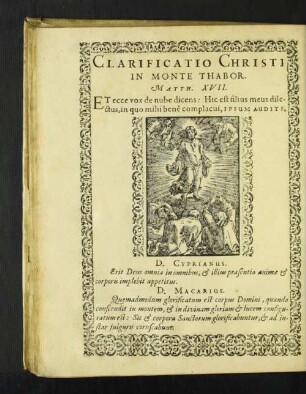 Clarificatio Christi in Monte Thabor.