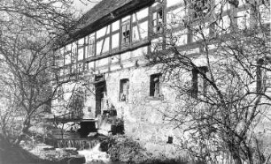 Crostwitz-Horka. Mittel- oder Schäfermühle, Rückfront