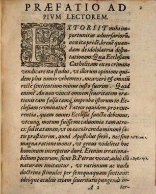 Apologeticvs De Idololatria : Adversvs Impivm Libellvm Iacobi Heerbrandi Lvtherani, Qvo Nvper Dispvtationem de eòdem argumento, Ingolstadii contra Sectariorum contumelias propositam, temere oppugnare, atque adeò Catholicam Ecclesiam maledictis proscindere ausus est