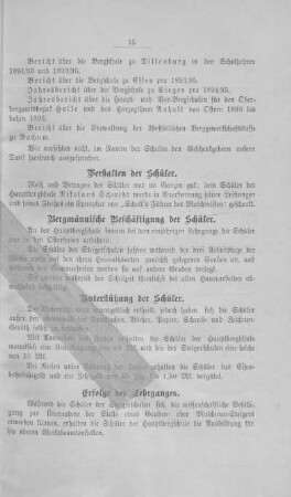 Verhalten der Schüler