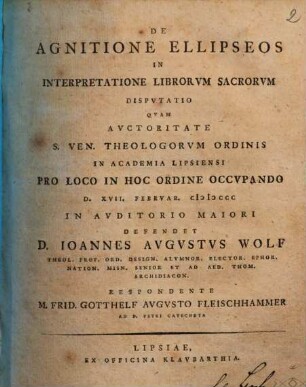 De agnitione ellipseos in interpretatione librorum sacrorum