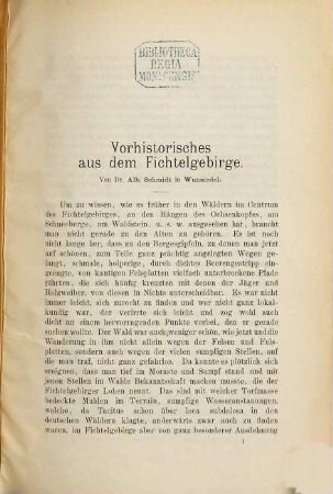 ... Bericht des Nordoberfränkischen Vereins für Natur-, Geschichts- und Landeskunde e.V.. 1