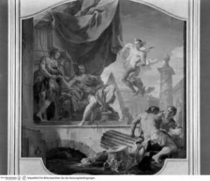 Bilderzyklus mit Szenen der Aeneis, Bilderzyklus mit Szenen der Aeneis: Merkur erscheint Aeneas