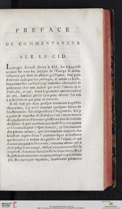 Préface du commentateur sur le Cid