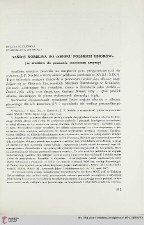 [4.]1954: Szkice Norblina do ,,Zbioru polskich ubiorów''