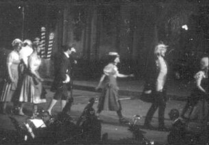 "Eine Nacht in Venedig" von Johann Strauß. Aufführung der Staatsoperette Dresden im Rahmen der Veranstaltungsreihe "Dresdner Sommer". Dresdner Zwinger, 12. Juni 1970