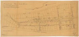 Teilbebauungsplan, Strausberg: Parzellierungsplan 1:1500 (Variante zu Inv.Nr. 21079)