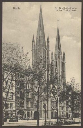 Ansichtskarte „St. Bonifatius-Kirche“, Yorckstraße