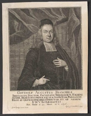 Porträt Gotthilf August Francke (1696-1769)