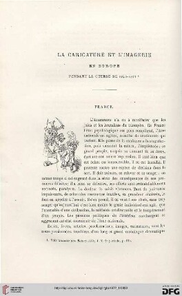 2. Pér. 5.1872: La caricature et l'imagerie en Europe pendant la guerre de 1870-1871, [2], France