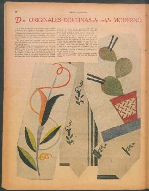 Dos originales cortinas de estilo moderno [Dibujos]