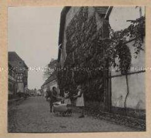 Rheinzabern, Straße mit Tabak