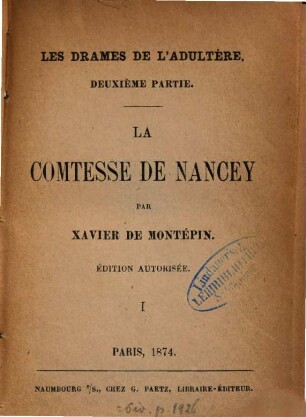 Les drames de l'adultere : Roman entièrement inédit par Xavier de Montépin, 2,1