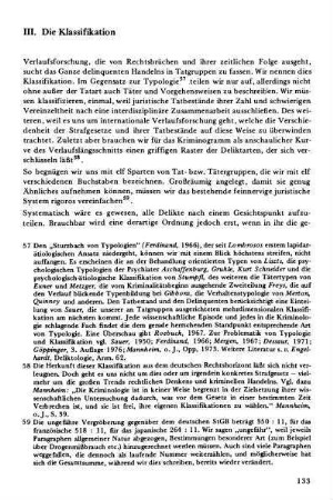 III. Die Klassifikation