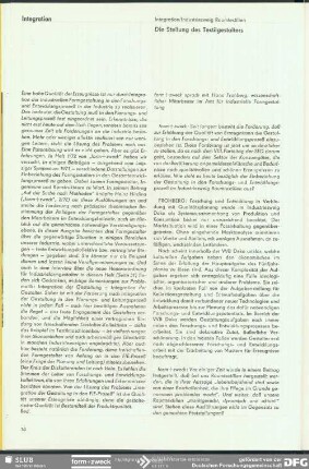 Die Stellung des Textilgestalters (Interview) : Integration/Industriezweig Raumtextilien
