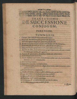 Tractationis De Successione Coniugum.