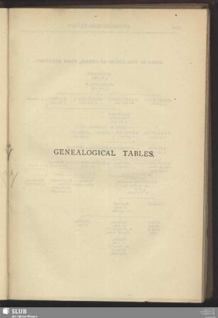 Genealogical Tables