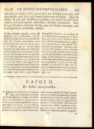 Caput II. De Rebus incorporalibus