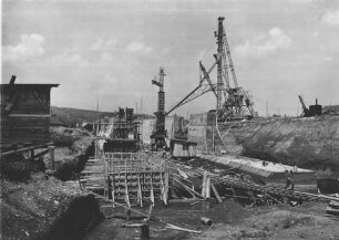 Baustelle Schleuse Erlabrunn/Main
