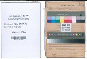 Entnazifizierung Otto Muench , geb. 16.08.1898 (Justizinspektor)