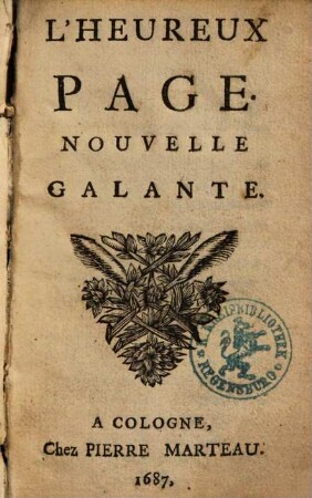 L'Heureux Page : Nouvelle Galante