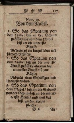 Num.30. Von dem Nabel.