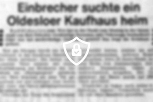 Einbrecher suchte ein Oldesloer Kaufhaus heim