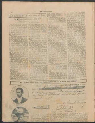 El agraciado con el aguinaldo de "La Vida Moderna"