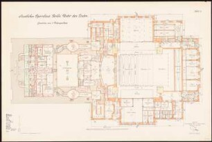 Staatsoper, Berlin Umbau: Grundriss 1. Untergeschoss 1:100