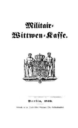 Militair-Wittwen-Kasse