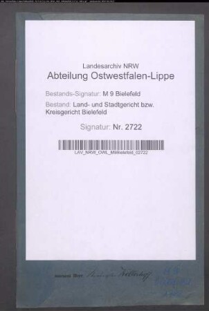Erblasser: Bremehr, Heinrich; Erblasser: Bremehr, Maria, geb. Sandforth: Testament