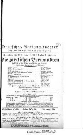Die zärtlichen Verwandten
