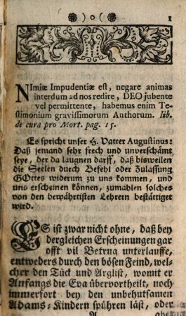 Augustini Feuriges Hertz Linderet der Armen Schmertz, Oder Hertzliches Mitleyden mit denen In dem Fegfeur leydenden, bey uns Erquickung, Hülff und Erlösung suchenden Armen Seelen : Als ein kleiner Haußrath aus denen Sententz und Schriften unsers Heil. Vatters