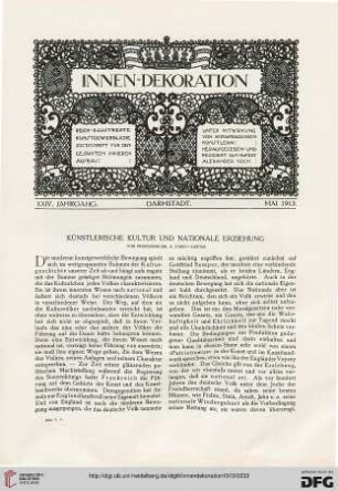 Künstlerische Kultur und nationale Erziehung