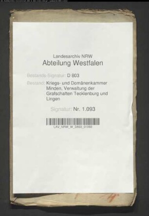 Landeskapital der Pastorin Wedden vom 25.7.1686