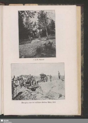 Übergang über die russischen Gräben März 1918