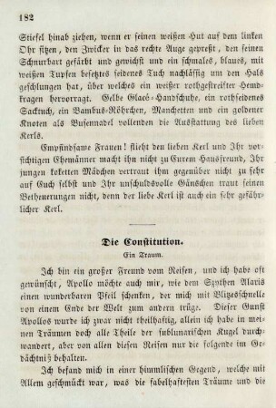 Die Constitution (Ein Traum)