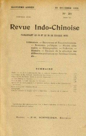 30 Octobre 1905. No 20
