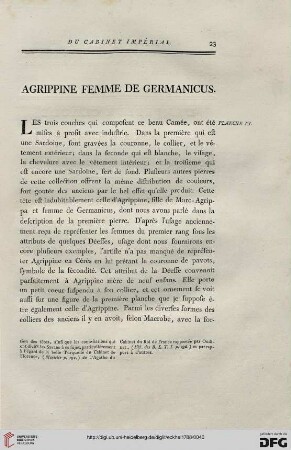 Agrippine femme de Germanicus