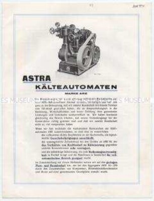 ASTRA KÄLTEAUTOMATEN MARKE ARE