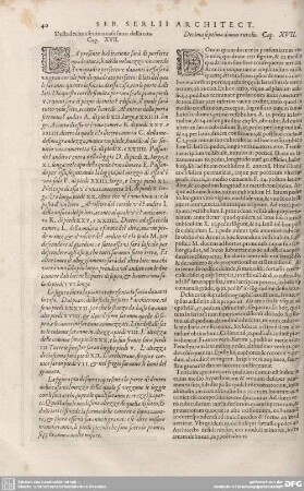 Della decima settima casa fuori della citta. Cap. XVII.