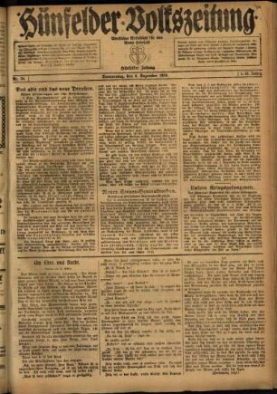 Ausgabe vom Donnerstag, den 04. Dezember 1919.