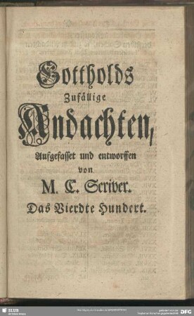 Das Vierdte Hundert