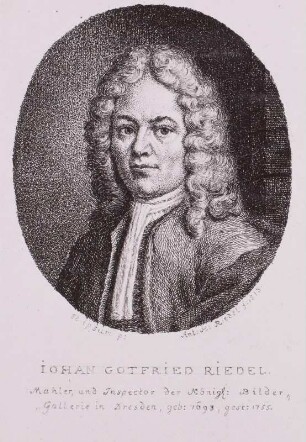 Bildnis des Malers und Inspektors der Dresdner Gemäldegalerie Johann Gottfried Riedel