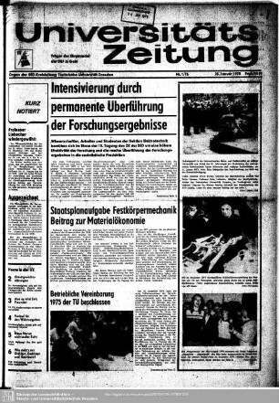 1975: Universitäts-Zeitung