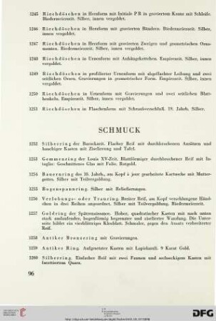 Schmuck (Nr. 1252-1293)