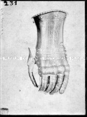 Handschuh, links