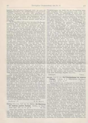 472-474 [Rezension] Stange, Carl, Das Frömmigkeitsideal der modernen Theologie